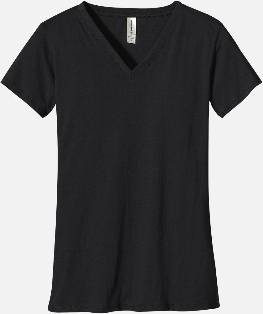 CUWTS00142  Women, V neck tee, Womens shirts